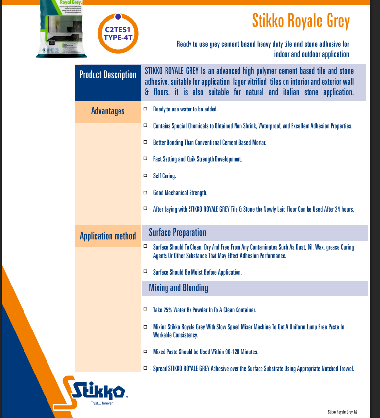 Royale Grey Brochure Page 1